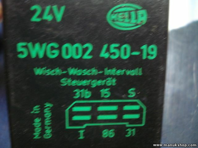 Relé del limpiaparabrisas Scania 3 HELLA 5WG00245019 5WG002450-19
