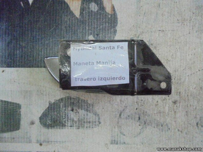  Maneta Manija de puerta Interior trasero izquierdo Hyundai Santa Fe 826204A000