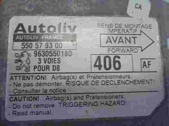 Airbag Centralita Peugeot 406 (AF)  9630550180 96 305 501 80 550579300