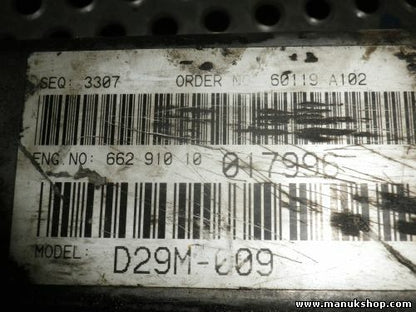 Tapa de la culata SsangYong Musso Korando 2.9 120 KW 96-2000 D29M009 66291010