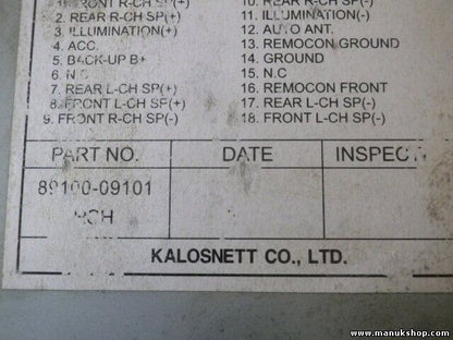 CD-Player Radio SsangYong Actyon 8910009101 89100-09101 06B27A00463 9CA04077 E1