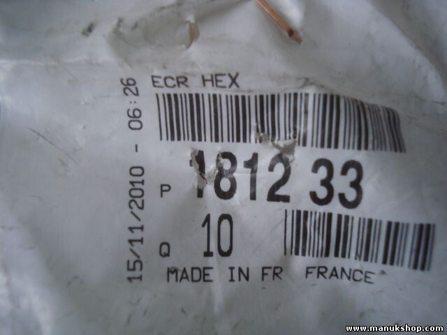 Tuerca hexagonal Citroen Peugeot 1812 33 181233