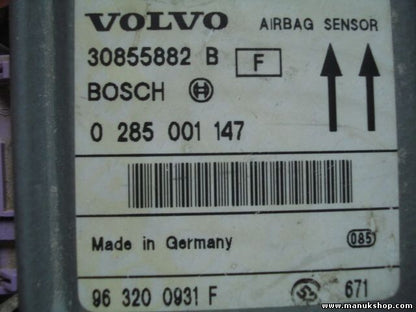 Sensor de impacto de airbag Volvo  30855882B BOSCH 0 285 001 147 963200931F