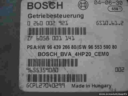 Módulo de control transmisión Citroen Peugeot 9643926680 9655359080 0260002921