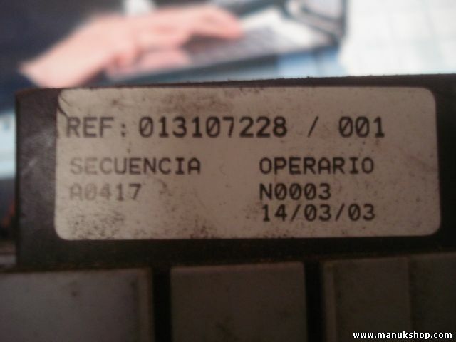 Caja de fusibles Opel Corsa 013107228 13109962