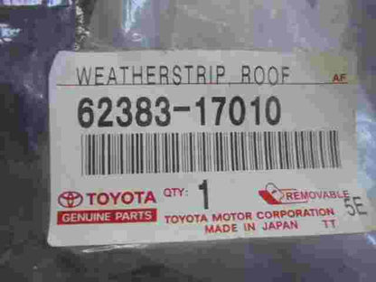 Weatherstrip Roof Side Rail Rear Rh  Toyota MR2 6238317010 62383-17010