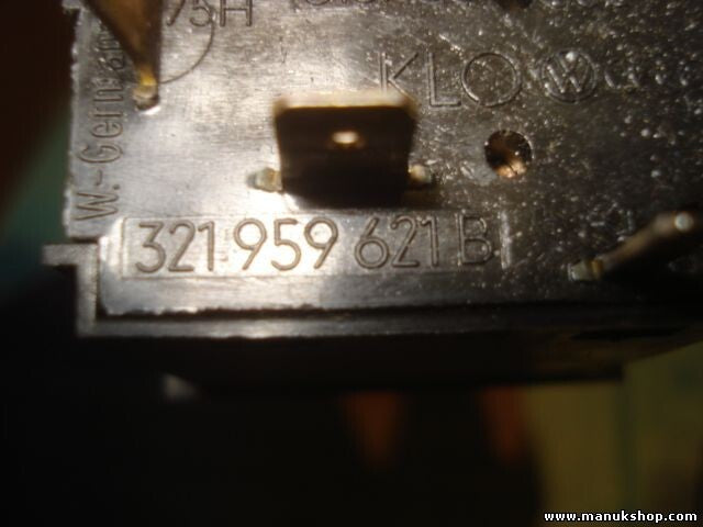 Interruptor Luneta Trasera Desempañador Volkswagen Golf 1 Caddy Polo 321959621B