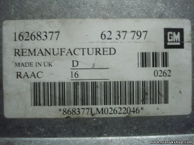 Centralita Opel Astra G 1.6 16268377 GM 6237797 62 37 797 868377LM02622046