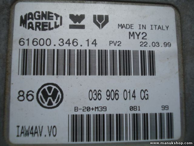 Centralita del motor VW Volkswagen Golf Bora 036906014CG 6160034614 61600.346.14