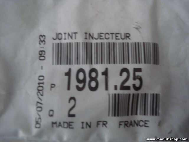 joint injecteur Citroen Peugeot 198125 1981.25