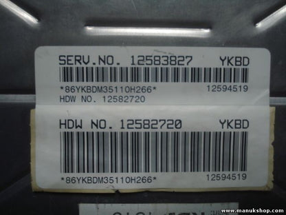 Centralita del motor Chevrolet Impala 12583827 12582720 12594519 800985U0271