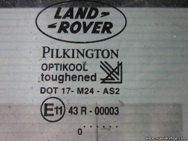 Vetro porta anteriore destra Range Rover 2000 43R00003 DOT17M24AS2 E11