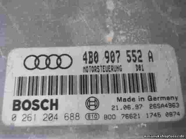 Centralita Audi A6 C5 4B 4B0907552A 4B0 907 552 A BOSCH 0261204688 26SA4963