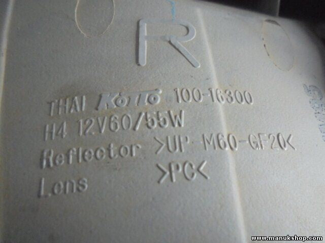 Faro delantero derecho Ford Ranger 10016300 100-16300 100 16300 H4 12V60/55W