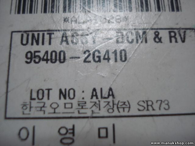 Control de la unidad de alarma inmovilizador módulo Kia Magentis 954002G410