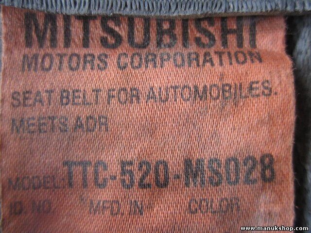 Cinturón de seguridad trasero derecho Mitsubishi L 200 K7T K6T TTC520MS028