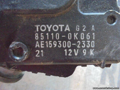 Motor del limpiaparabrisas delantero Toyota Hilux 851100K061 AE1593002330