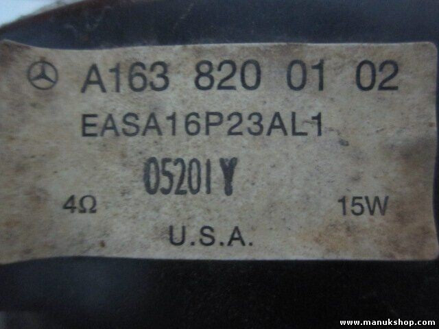 Altavoz Mercedes-Benz W163 M Klasse ML 320 A1638200102 EASA16P23AL1