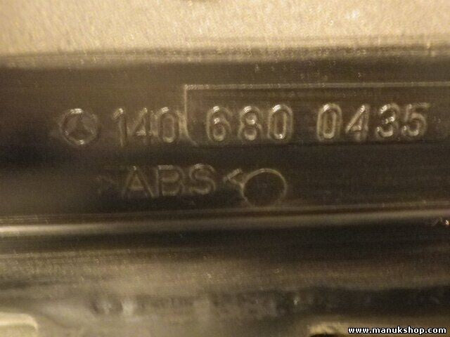 Estriberas taloneras acero trasero derecho Mercedes-Benz 1406800435 140 680 0435