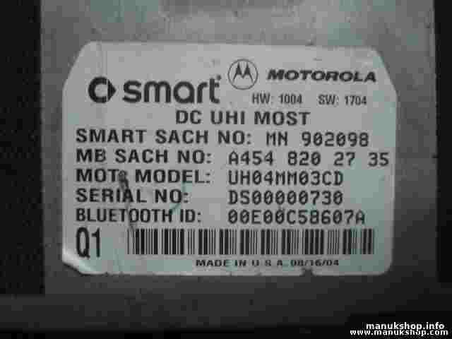 Telefono Bluetooth Smart Forfour MOTOROLA A4548202735 UH04MM03CD centralino