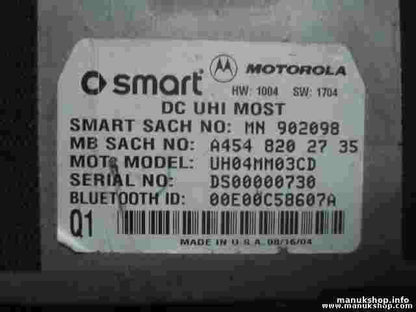 Telefono Bluetooth Smart Forfour MOTOROLA A4548202735 UH04MM03CD centralino