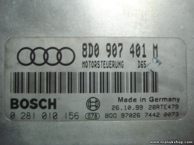 Centralita del motor Audi A4 2.5 TDI 1997-1998 8D0907401M 8DO907401M 0281010156