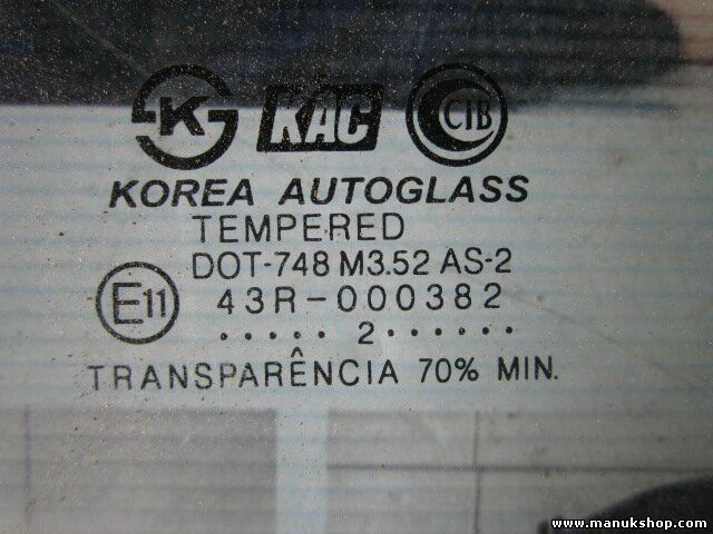 Vetro porta posteriore destro Hyundai Santa Fe 2002 43R000382