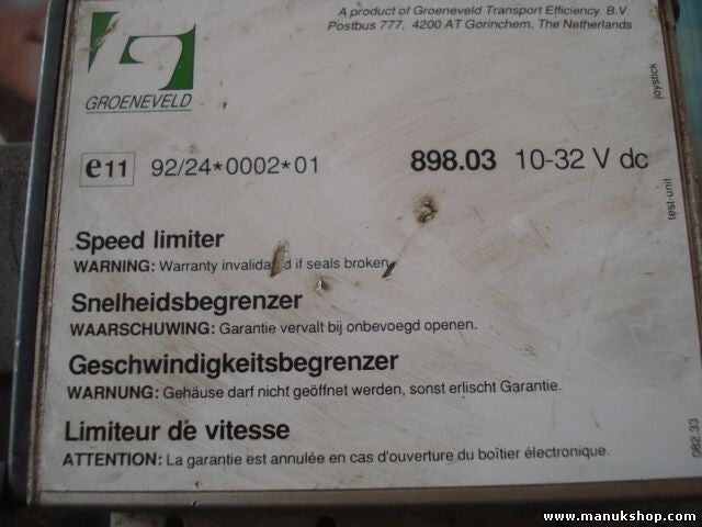 Limitador de velocidad Daf 9224000201 92/24.0002.01 898031032V 898.03 1032 V