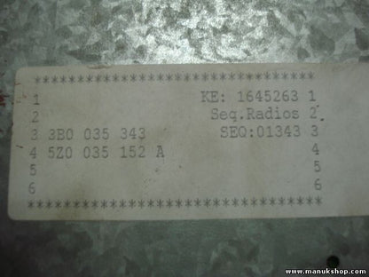 Radio CD Seat Alhambra 5Z0035152A 5Z0 035 152 A 3B0035343 RCD200 7644232360