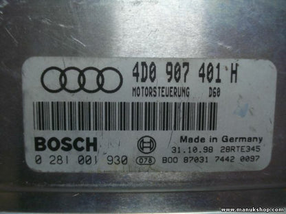 Centralina Audi A8 4D0907401H 4D0 907 401 H BOSCH 0281001930 0 281 001 930