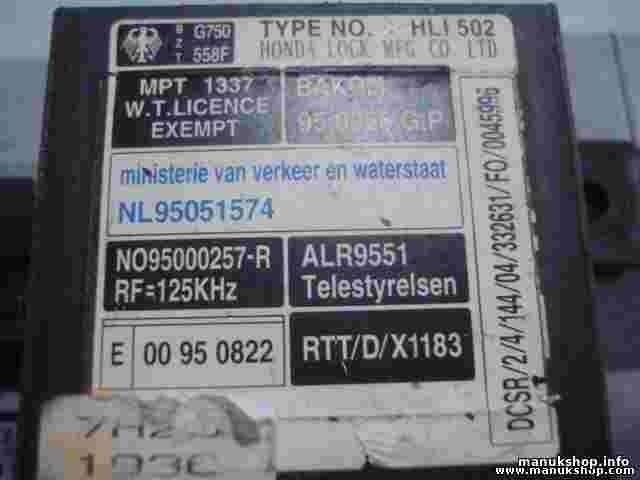Controllo unità di allarme immobilizzatore modulo Honda 39730SX0G01 SX08A00000