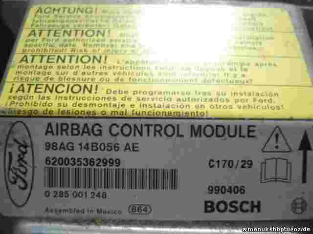 Sensore di impatto airbag Ford 98AG14B056AE 620010183599 C170/29 0285001248