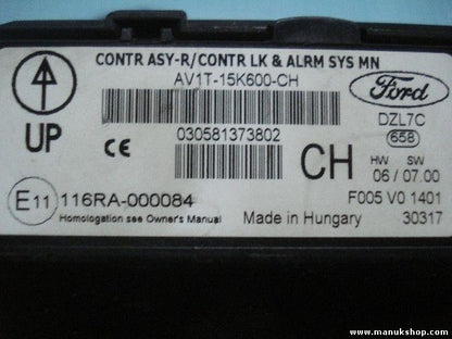 Controlador Confor Ford B-MAX DZL7C F005V01401 116RA-000084 AV1T15K600CH