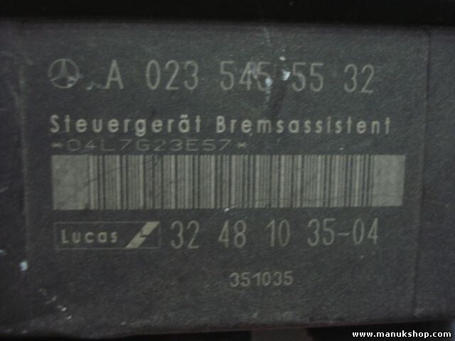Asistencia de frenado unidad de control Mercedes-Benz W210 W202 A 023 545 55 32