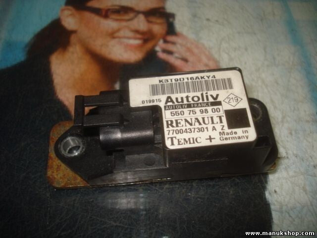 Sensor de impacto de airbag Renault Megane 7700437301A 550759800 7700437301