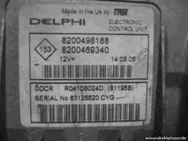 Centralita Renault Megane II 1.5 2005 8200498188 8200469340  DDCR R0410B024D
