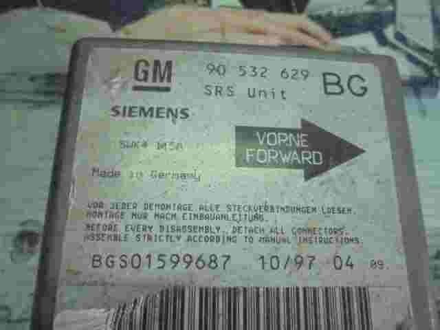 Sensor de impacto de airbag Opel Corsa Tigra A 90532629 BG 90532629BG 5WK4115A