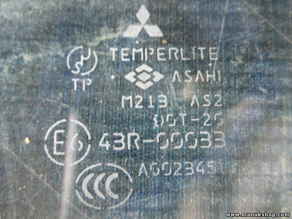Cristal delantero derecho Mitsubishi Pajero Montero 43R00033 M213AS2DOT20 