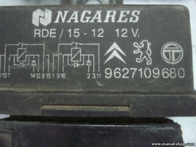 Relé de la bomba de combustible Citroen 9627109680 NAGARES RDE / 15-12