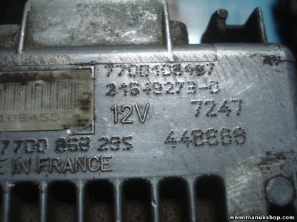 Centralita del motor Renault Clio 1998 12V 770010648 21649273-0 PLF7700108455