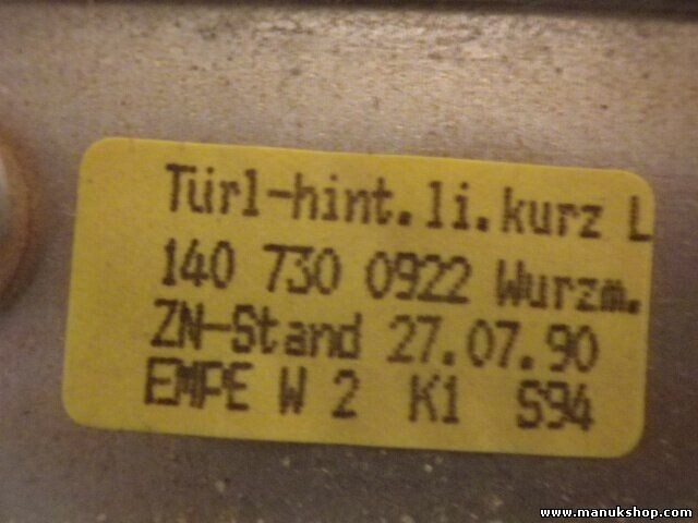 Moldura Mercedes-Benz W140 A1407300922 A 140 730 09 22