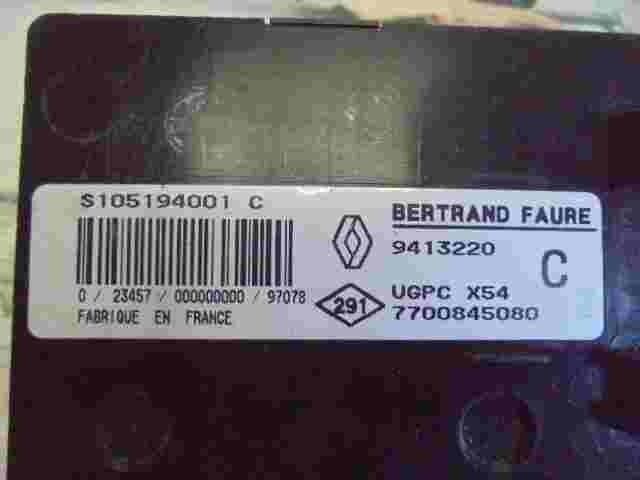 Controlador Confort  Renault Safrane UGPC X54 7700845080 SIEMENS S105194001C