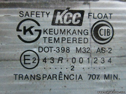 Triángulo Cristal puerta trasero izquierdo Hyundai  Santa Fe I 43R001234 