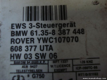 Centralita BMW 320 3er E46 ROVER 75 YWC107070 8387448 61358387448