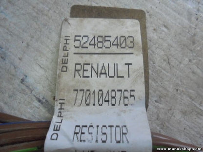 Resistencia calentamiento cable Renault Laguna II 7701048765 DELPHI 52485403