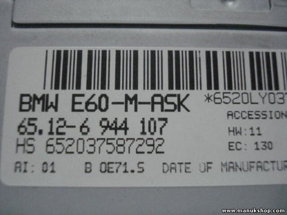 Mando del sistema de navegación  BMW 5 E60-M-ASK 65126944107 HS 652037587292