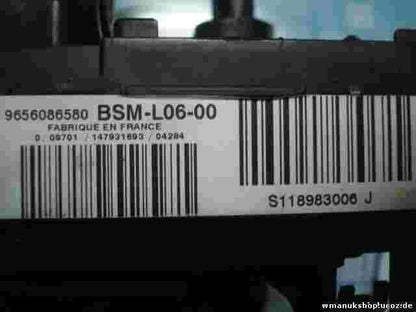 Caja de fusibles de relé  Citroen C5 BSM-L06-00 9656086580 SIEMENS S118983006J
