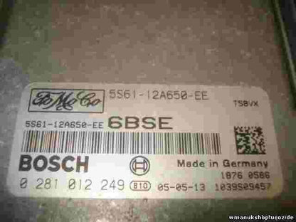 Centralita Ford Fiesta 1.6 5S6112A650EE 5S61-12A650-EE 6BSE BOSCH 0281012249