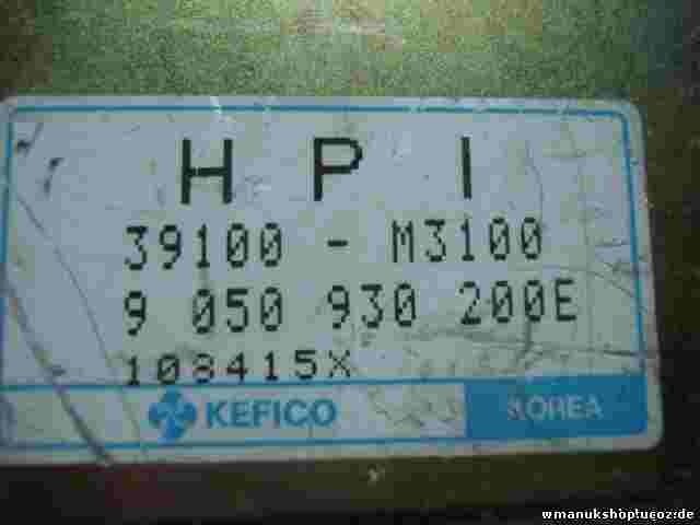 Centralita Kia Joice 2.0 KEFICO HPI 39100-M3100 39100M3100 9050930200E