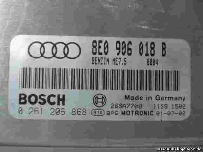 Centralita Audi A4 8E B6 Benzina ME7.5 8E0906018B 8EO906018B BOSCH 0261206868
